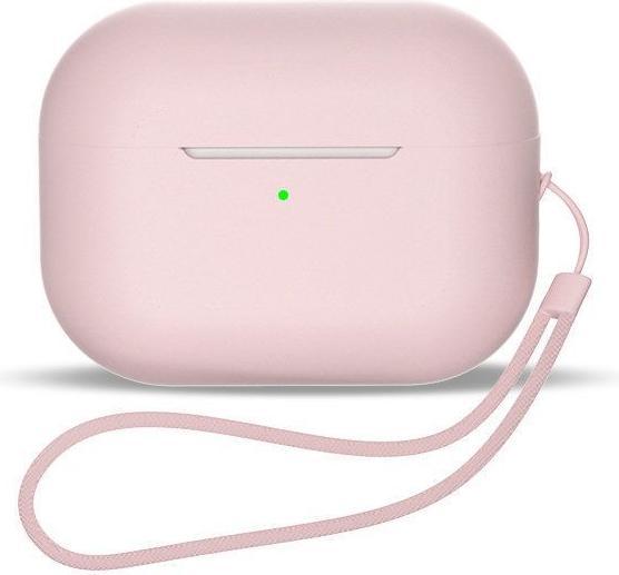 Image du produit Hurtel AirPods 1 / AirPods 2 Étui en silicone + dragonne - Rose (Sac pour écouteurs)