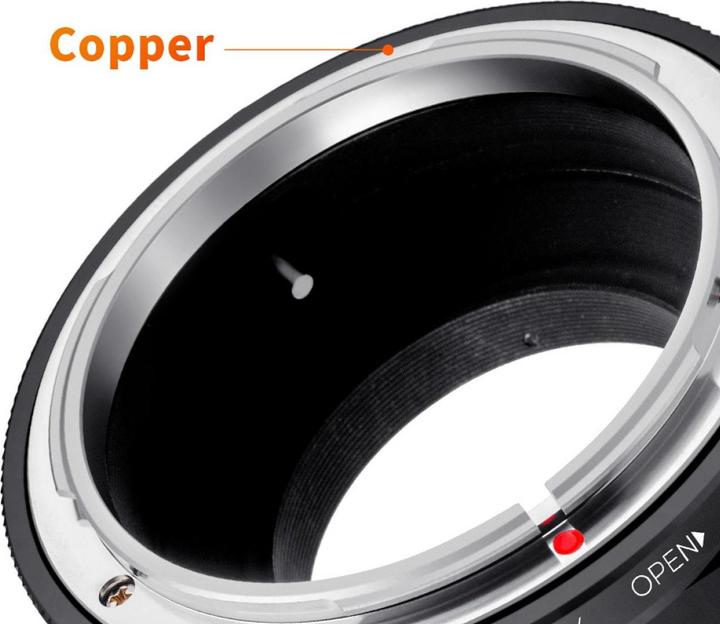 Actual product image K&F Concept M13125 High Precision Lens Adapter Mount, FD-M4/3