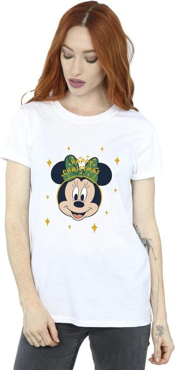 Immagine prodotto Disney Minnie Mouse Happy Christmas Maglietta Ampia Donna (XL)