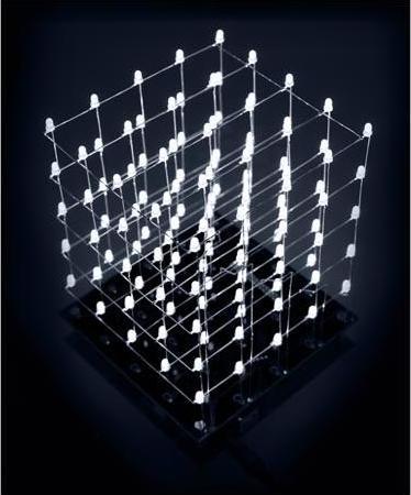 Produktbild Whadda WSL8018W LED Bausatz 3D-LED-Würfel 5 x 5 x 5 (weisse LED)