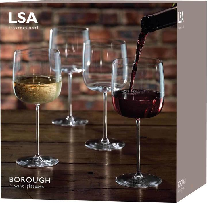 Image du produit LSA Borough Weingläser 380ml Klar x 4 (38 cl, 4 Verres, Verres à vin blanc)