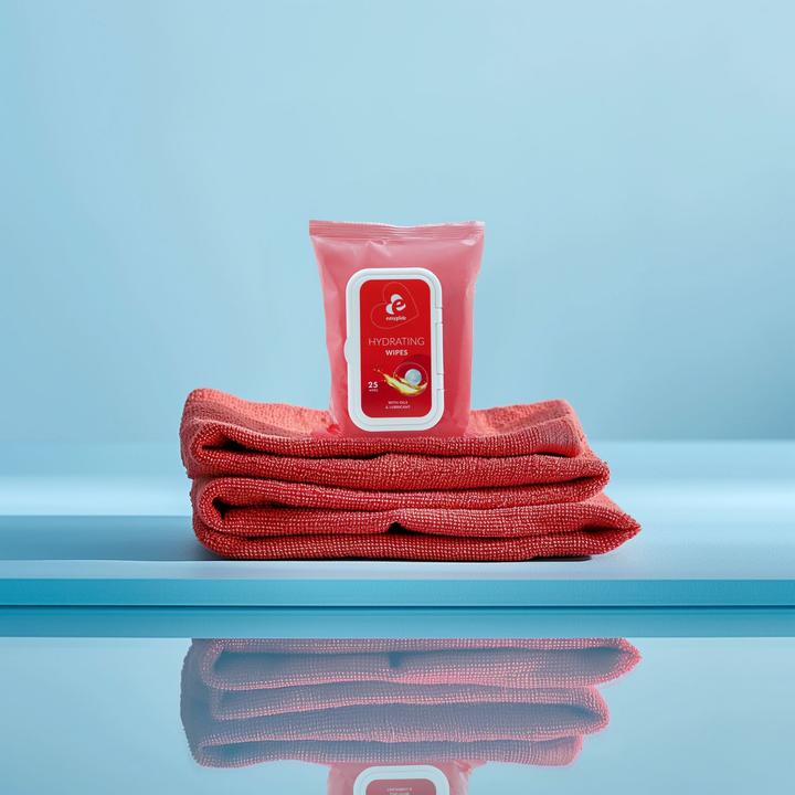 Image du produit EasyGlide Lingettes hydratantes avec lubrifiant et huiles (Lingettes intimes)
