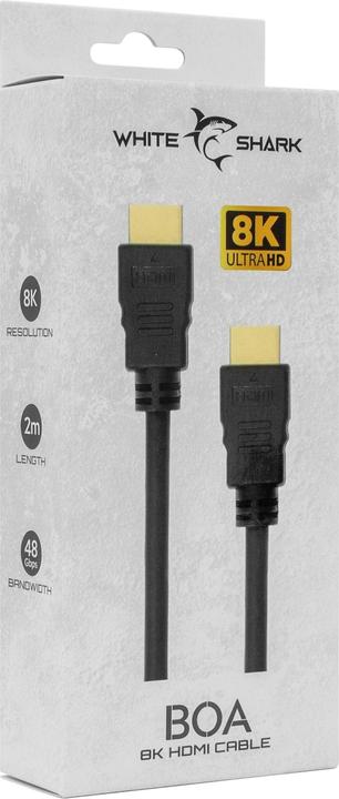 Produktbild White Shark BOA cable HDMI-HDMI 2.1 M/M 2m 8K@60Hz (2 m, HDMI)