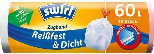 Swirl Müllbeutel Zugband 60l 10er (10 x, 60 l)