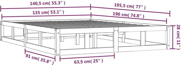 Actual product image VidaXL Nelek (135 x 190 cm)