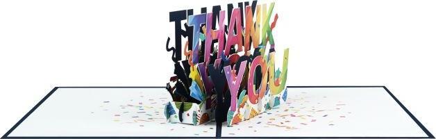 Produktbild MU Classic 3D Pop-Up Dankeskarte - Thank You (1 Stk.)