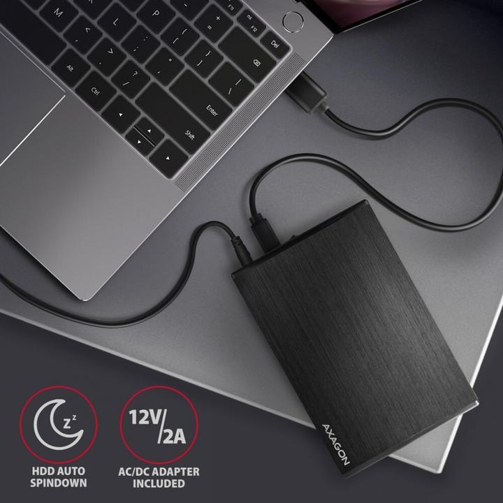 Actual product image Axagon EE35-XA3 - HDD Enclosure - 3.5 Inch - SATA - Serial ATA II - Serial ATA III - 5 Gb (3.5")