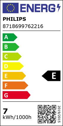 Energie-Label Philips Lampe (E14, 6.50 W, 806 lm, 1 x, E)