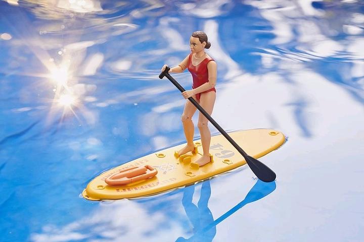 Actual product image Bruder bworld Life Guard with Stand Up Paddle