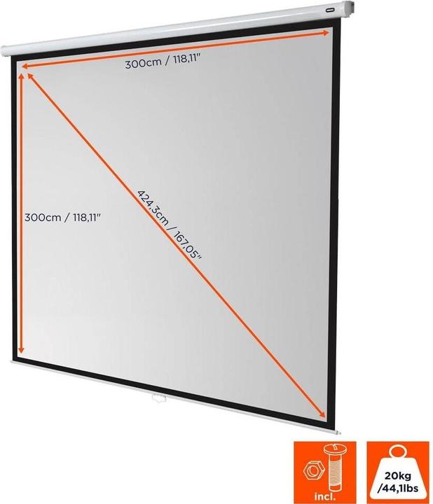 Image du produit Celexon Rollo Economy, toile, 1:1 (167", 1:1)