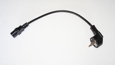 Actual product image Wantec wW cold appliance cable Schuko plug CEE7/7 socket IEC C13 0,3m (0.30 m)