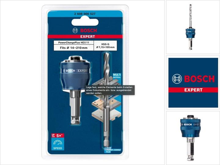 Produktbild Bosch Professional Zubehör Expert Power Change Plus Adapter (7.15 Millimeter)