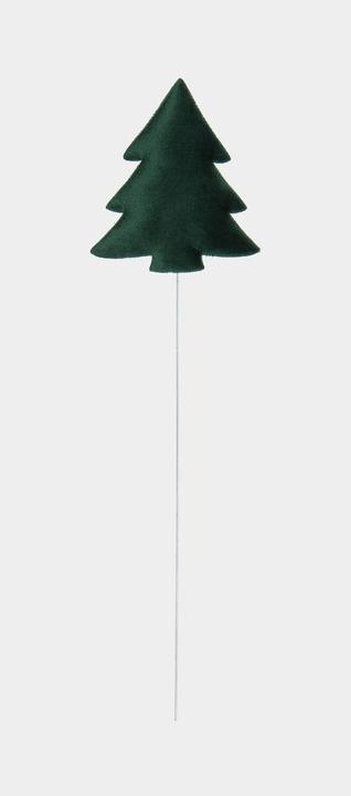 Actual product image Halbach Wire plug velvet tree, green
