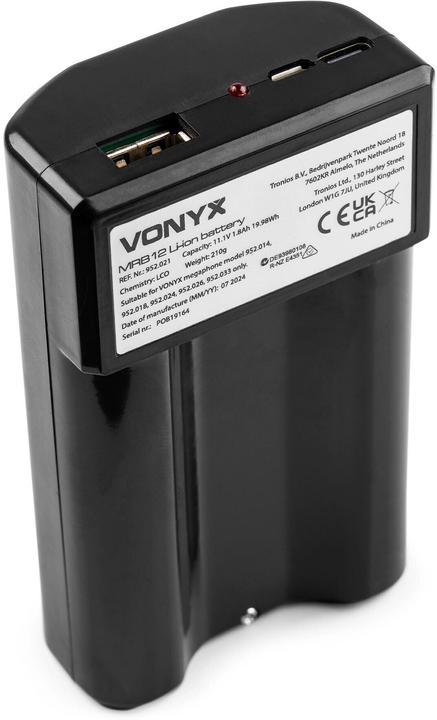 Produktbild Vonyx Akku Pack MRB12, Zubehörtyp Lautsprecher: Akku (Megaphon)