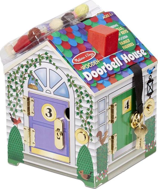Image du produit Melissa & Doug Maison En Bois Avec Des Colliers De Porte