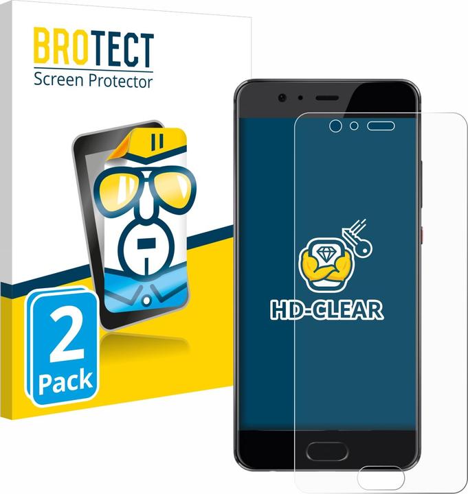 Produktbild BROTECT Schutzfolie Displayschutz Displayschutzfolie Folie Klar Transparent (2 Stück, Huawei P10 Plus)