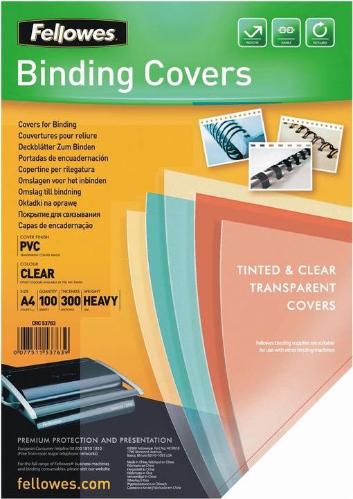 Produktbild Fellowes PVC Deckblätter