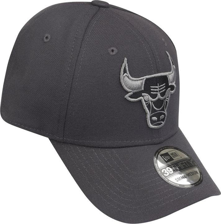 Actual product image New Era 39Thirty Stretch Cap - Chicago Bulls graphite (S/M)