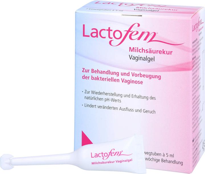 Image du produit Mibe Gel vaginal Lactofem Cure à l'acide lactique, 35 ml de gel (35 ml, Gel intime)