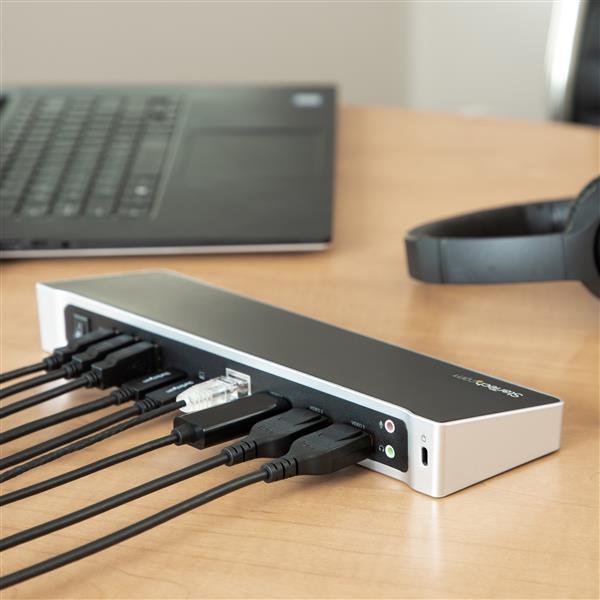 Immagine prodotto StarTech Docking station USB-C 4K a triplo monitor (USB-C, 6 Porti)