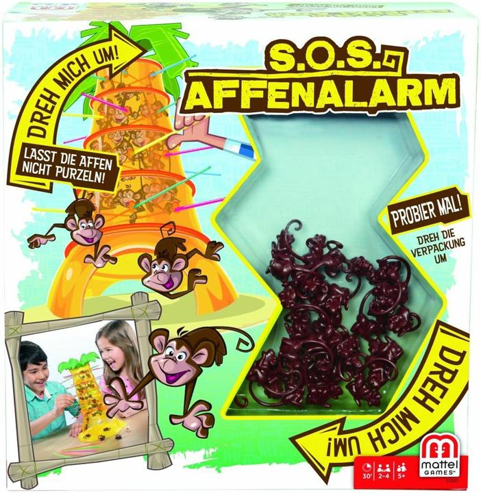 Actual product image Mattel Games S.O.S. Monkey Alarm (German)