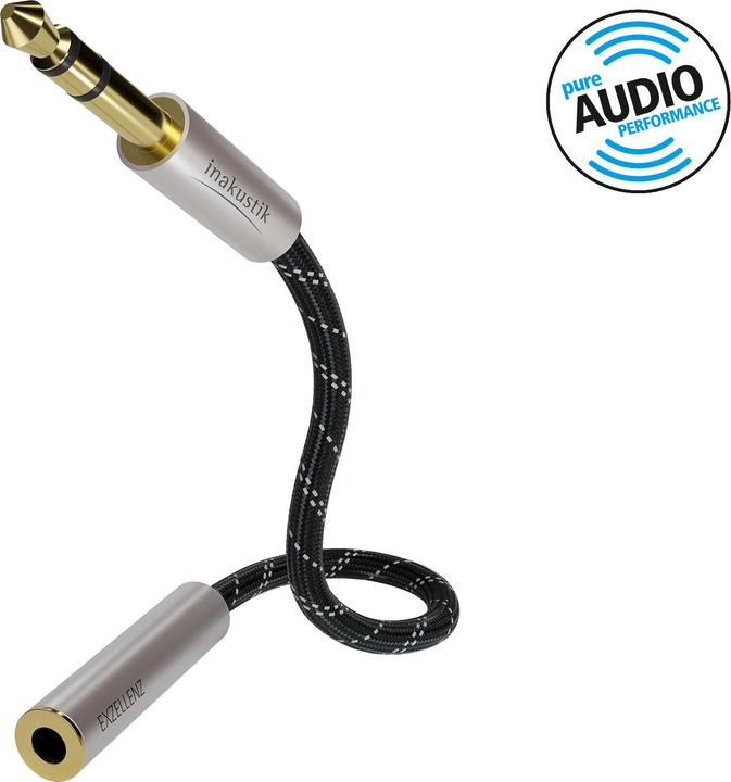 Inakustik Kopfhörerverlängerung (5 m, 6.3mm Klinke (Jack))