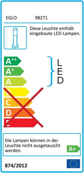 Energie-Label EGLO Doninni 1 (600 lm, IP44)
