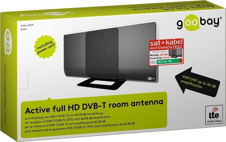 Produktbild Goobay Aktive (Zimmerantenne, 42 dB, DAB/ DAB+, DVB-T / -T2)