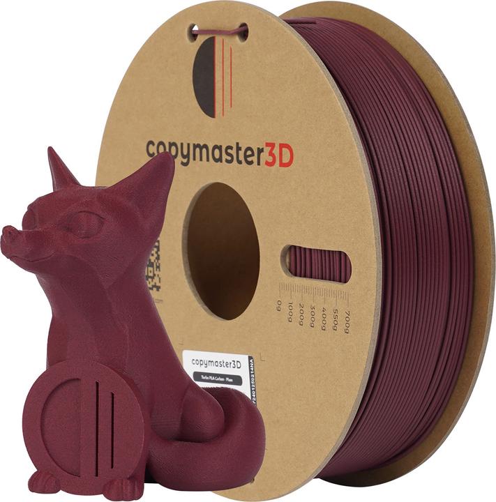 Image du produit Copymaster3D Turbo PLA Carbon Filament for 3D Printer, 1.75 mm, Plum (1.75 mm)