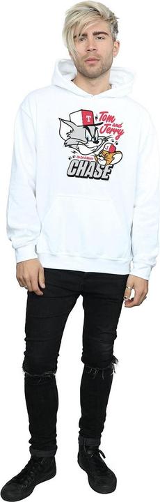 Actual product image Tom & Jerry Mens Cat & Mouse Chase Hoodie (S)
