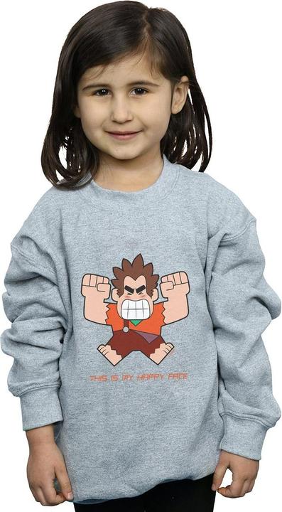Produktbild Disney Wreck It Ralph Happy Face Sweatshirt Mädchen (152, 158)