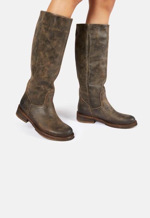 Produktbild Felmini Cooper A712, der Bikerstiefel von, ist aus Glattleder mit Vintage-Lederverarbeitung und ruts (36)