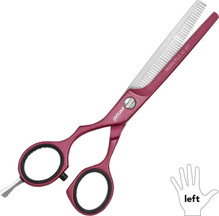 Actual product image Jaguar White Line modeling scissors Pastel Plus ES 40 Berry Left (12.70 cm)