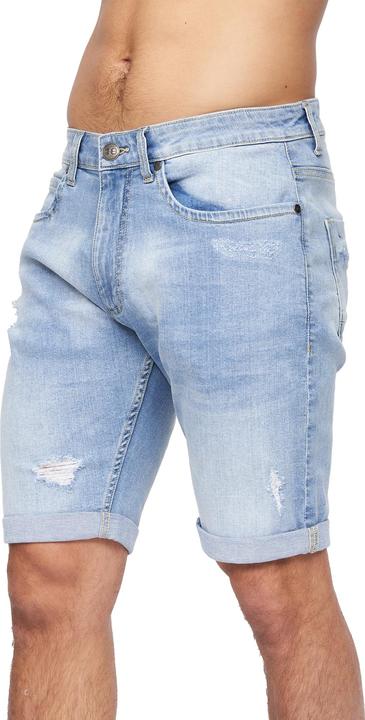 Produktbild Crosshatch Mens Riptrey Abraised Denim Shorts (34)