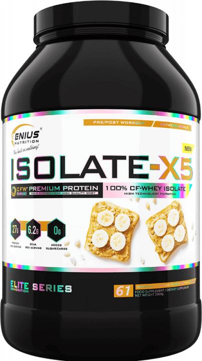 Actual product image Genius Nutrition Isolate-X5 (Banana Peanut Butter, 1 pcs., 2000 g)