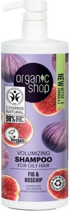 Produktbild Organic Shop Volumenspendendes Shampoo für fettiges Haar Feige und Hagebutte 1000ml (1000 ml)
