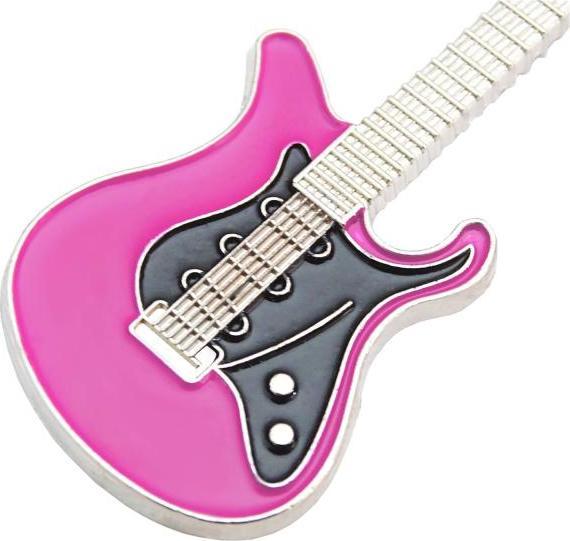 Produktbild keepdrum Schlüsselanhänger E-Gitarre in pink