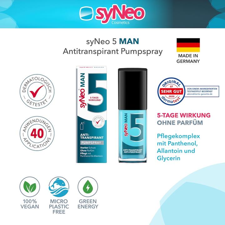 Actual product image syNeo 5 MAN Antitranspirant Pumpspray (Spray, 30 ml)
