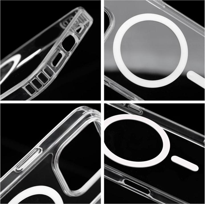 Actual product image OEM Back panel cover Drop Glue Colorful Ring Mag Cover compatible with MagSafe for SAMSUNG A56 white (Samsung Galaxy A56)
