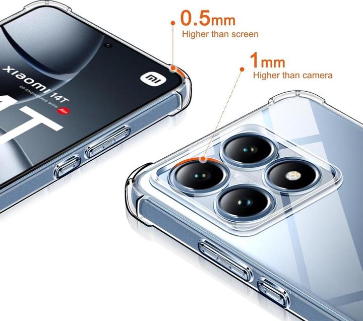 Productafbeelding Screenguard Kristal Zachte Airbag Bumper (Xiaomi 14T Pro)