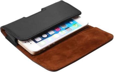 Produktbild Ueli Express Universal Echtleder Gürtel Etui Schwarz S (Apple iPhone 5s, Apple iPhone 5)