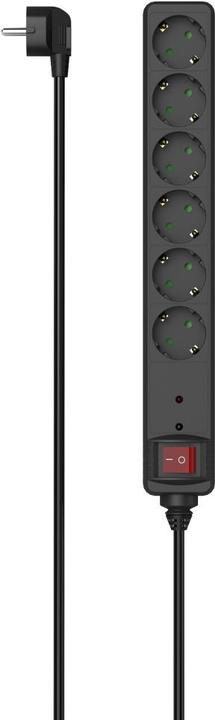 Actual product image Hama 00223153 Intelligent power strip 6 AC outlets 1.4 m 3680 W (6 x, CEE 7/3, 1.40 m)