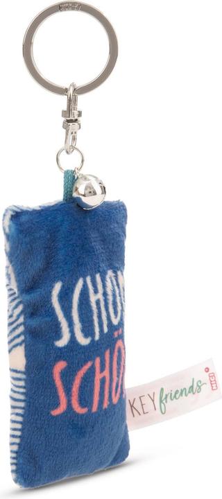 Magni NICI Schlüsselanhänger Mini Plüschkissen Schon schön mit Glöckchen 8cm