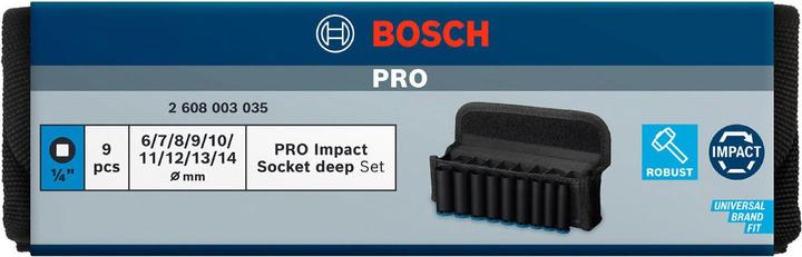 Produktbild Bosch Professional Zubehör PRO Impact (6 mm, 7 mm, 8 mm, 9 mm, 10 mm, 11 mm, 12 mm, 13 mm, 14 mm)