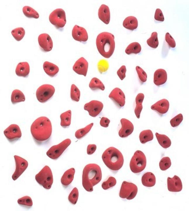 Produktbild Entre Prises Klettergriffe Club 3 (Rot (neue Form))