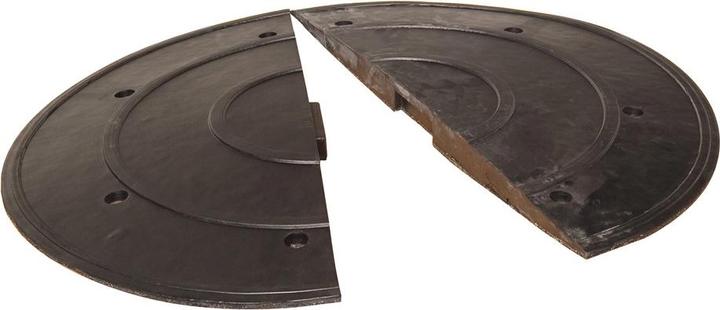 Produktbild Moravia SafeRide Fahrbahnschwelle 50 mm Abschlusselement mit Zapfen, schwarz