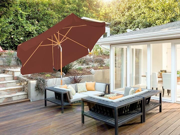 Produktbild Royal Gardineer Neigbarer Sonnenschirm mit Holzgestell