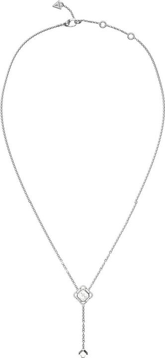 Actual product image Guess 16-18'SQUARED CRYSTAL&LINKS NK necklace (Stainless steel)