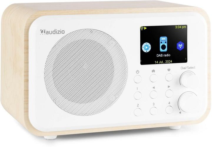 Actual product image Audizio DAB+ Radio Vicenza Weiss, Radio Tuner: Internetradio, FM (DAB+, FM, Web radio, Bluetooth, Wi-Fi)