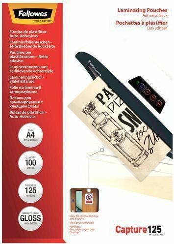 Immagine prodotto Fellowes 125 micron - confezione da 100 - mat (210 x 297 mm, 100 Pezzo/i, 125 µm)